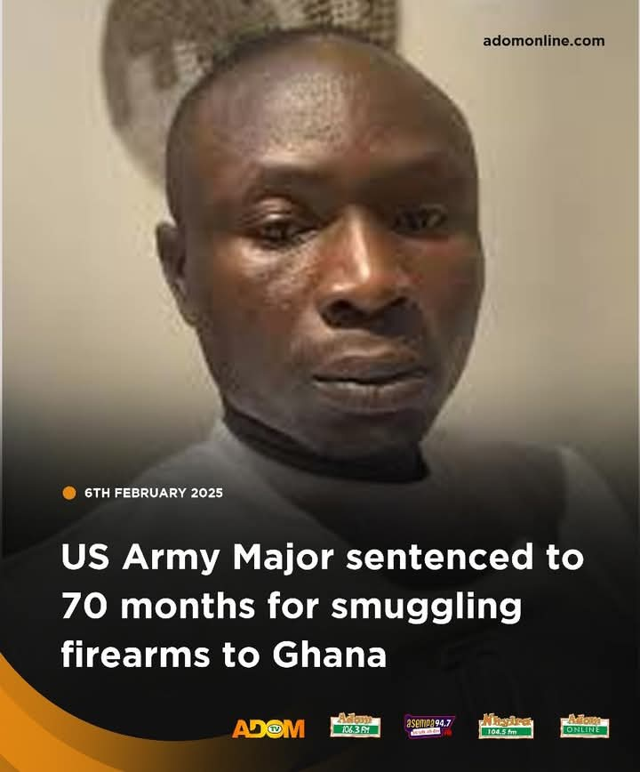 U.S. Army Major Sentenced for Firearms Smuggling to Ghana: Kojo Owusu Dartey's Conviction